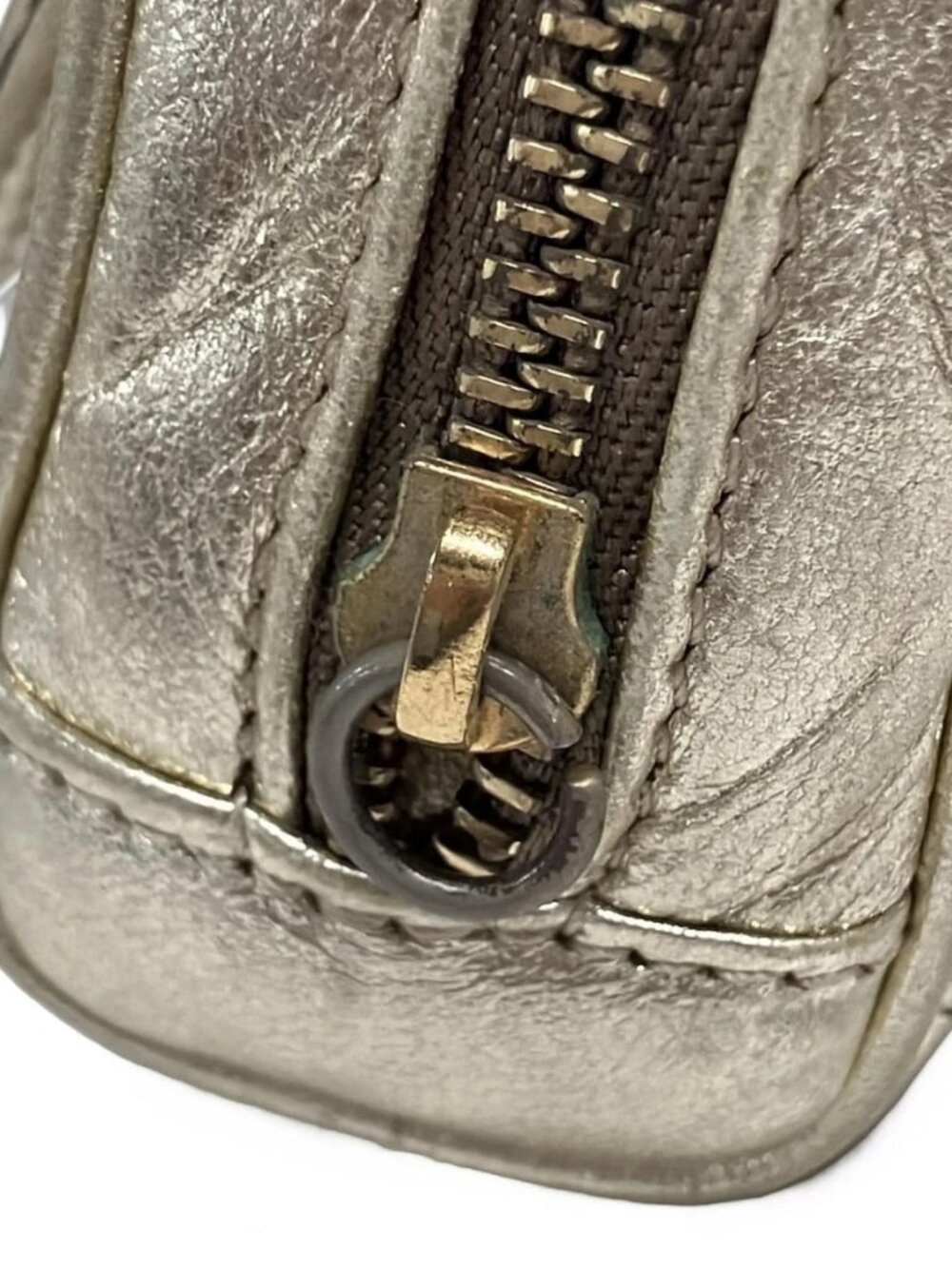 LOEWE Amazon Nano Gold Leather Handbag - Picture 11 of 13